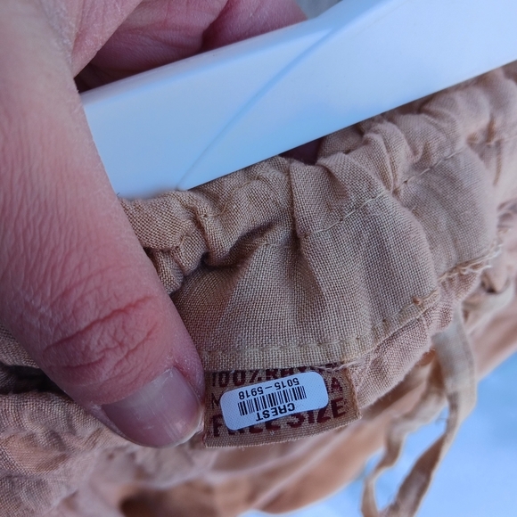 Women’s Free Size Maxi Skirt Embroidered Ombre Orange Hippie Festival Gypsy - Picture 2 of 6